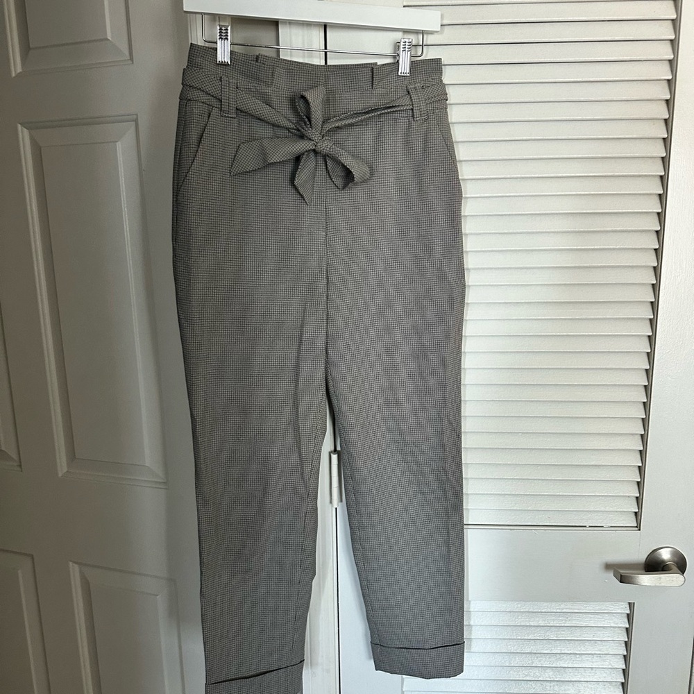 White House Black Market Tied Waist Work Pants- Size 4